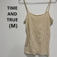 TIME AND TRUE ベージュ キャミソール (M)