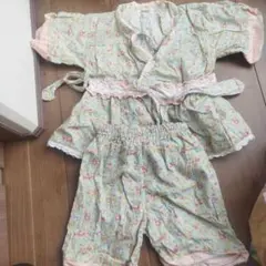 花柄 甚平 100cm 綿製　スーリー