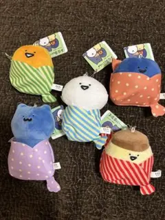 お文具といっしょ ボールチェーン付き キャンディーに包まれぬいぐるみ お文具さん