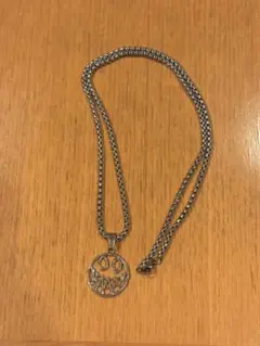 スカルスマイル メタルネックレス