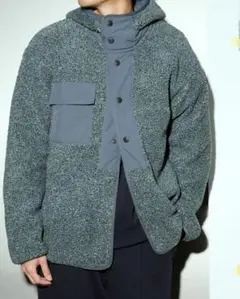 GU ENGINEEREDGARMENTS ボアフリーススナップパーカ