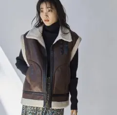 Coen フェイクムートンB-3ベスト