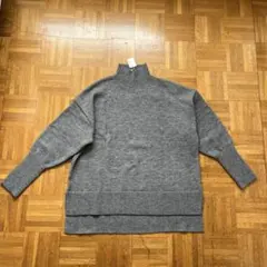 新品未使用 INGNI グレー ハイネックモックネック ニットセーターチュニック