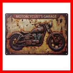 ブリキ看板 バイク インテリア アメリカン雑貨 ヴィンテージ風レトロアンティーク