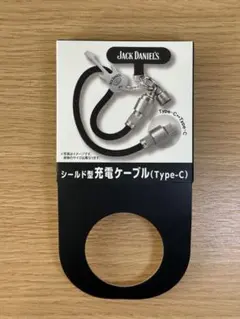 【未使用】ジャックダニエル シールド型充電ケーブル Type-C オリジナル