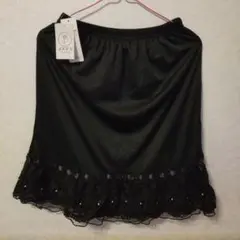 【週末値下】axes ブラック レース重ねペチスカート