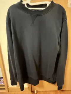 黒 M クルーネック トレーナー
