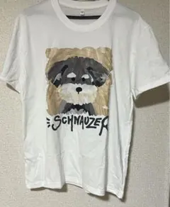 シュナウザーTシャツ　L（JP-XXL）　カラーホワイト