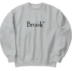 Brook ロゴ　スウェット グレー Mサイズ Brook ロゴ スウェット グレー Mサイズ brook スウェットの