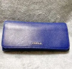 【美品】フルラ　FURLA  長財布　ネイビー
