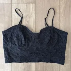 H&M 黒 レース ビスチェ Mサイズ