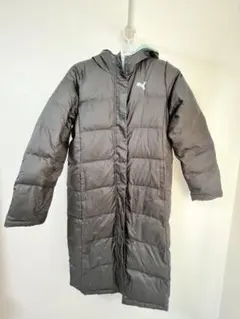 PUMA ブラック ロングダウンジャケット