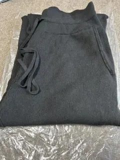 UNIQLO ウォッシャブルニットリブパンツ XXLサイズ ブラック