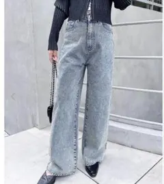 INGNI オーバーダイ ワイドデニムパンツ