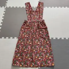 ケンゾー KENZO 花柄エプロン 赤のサムネイル