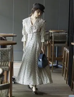 snidel ビッグカラークラシカルワンピース