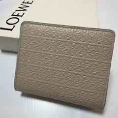 未使用　ロエベ　コンパクトジップウォレット リピート ライトオート　アナグラムのサムネイル