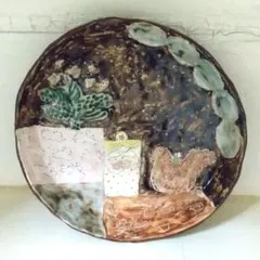 ♡ミシャコシャ大皿新品とにかく可愛いうさぎ等々作家皿作家陶器作家食器作家プレート