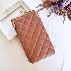 【新品】スマホショルダー・ポーチ バッグ 財布 斜め掛け 2WAY ピンク