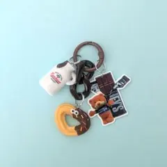 じゃらじゃらキーホルダー チョコがけハートプレッツェル