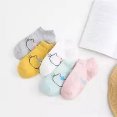 靴下 ソックス 猫 5足