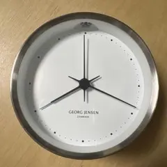 GEORG JENSENアラームクロックホワイト10cm