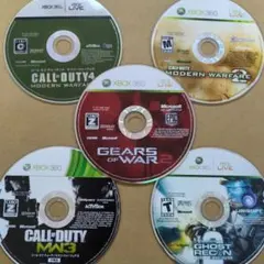 【ディスクのみ】XBOX360ソフト４本