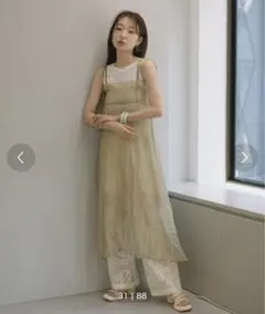 シアーシャーリングワンピースセット