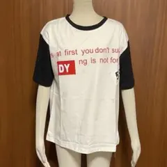 ホワイト/ブラック ラグランスリーブTシャツ 新品未使用