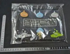 ドラゴンクエスト the DIVE 刺繍メッシュフラットポーチ ブラック 限定