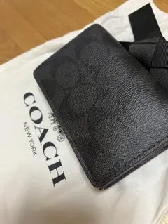 COACH ビジネス カード ケース保存袋付き