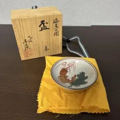茶道具 色絵干支 酉 香合 鈴形 京焼 清水焼 高野昭阿弥造 共箱 無傷