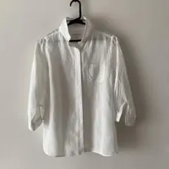 CLOSSH ホワイト 七分袖シャツ M