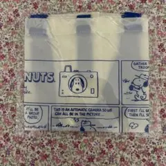 スヌーピー エコバッグ ホワイト/ブルー