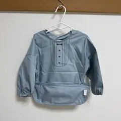 はなまゆさん専用　グレー長袖お食事エプロン 10ヶ月用