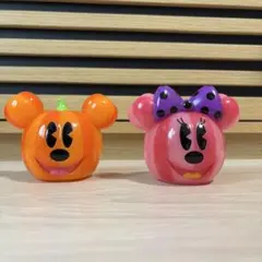 【TDL限定】ディズニー ハロウィン かぼちゃ ミッキー＆ミニー 小物入れ 2点