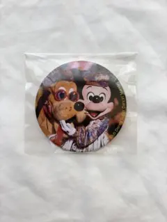 ディズニー アンコールザモーメンツ展 実写 缶バッジ ミッキー ミニー