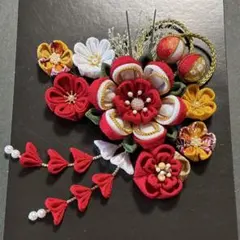 つまみ細工髪飾り　成人式　七五三　結婚式　卒業式　振袖　袴　前撮り #555