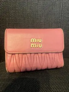 MIUMIU 財布 ミュウミュウ ナッパインプントゥーレ L字ファスナー