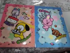 BTS キャラクター A4クリアファイル2枚セット
