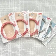 日本製 水引 90cm ピンク 銀 の5セット
