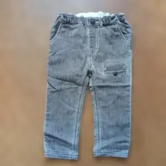 【BeBe】美品 デニムパンツ グレー 90cm