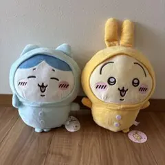新品タグ付き★ちいかわ パジャマなBIGぬいぐるみ　うさぎ　ハチワレ