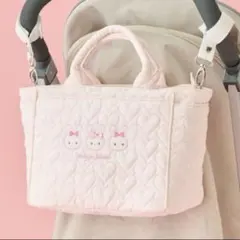 【新品未使用】メゾピアノ ウサギアップリケ2wayトートバッグ マザーズバッグのサムネイル