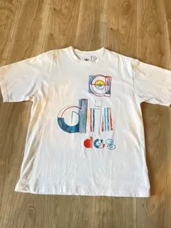 adidas グラフィックTシャツ Mサイズ　ホワイト