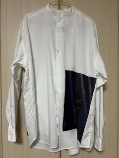 ホワイト パームツリー プリント シャツ　beams