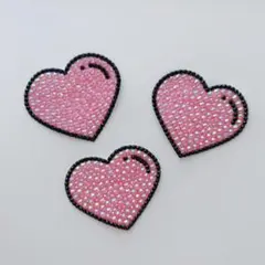 デコうちわ パーツ ハート ピンク セット