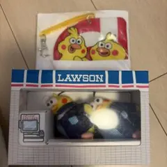 LAWSON ポインコ兄弟 ぬいぐるみ 2体　パスケース　セットのサムネイル