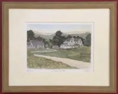絵画・額縁・版画・織田 義郎・新品未使用・Nantucket・エッチング・美術品のサムネイル