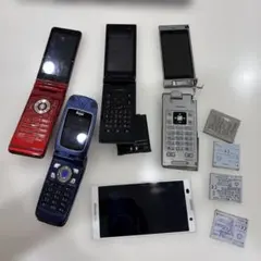 ガラケー5台 ガラケー 携帯電話 全てdocomo Pシリーズ5台 まとめ売り ジャンク扱い